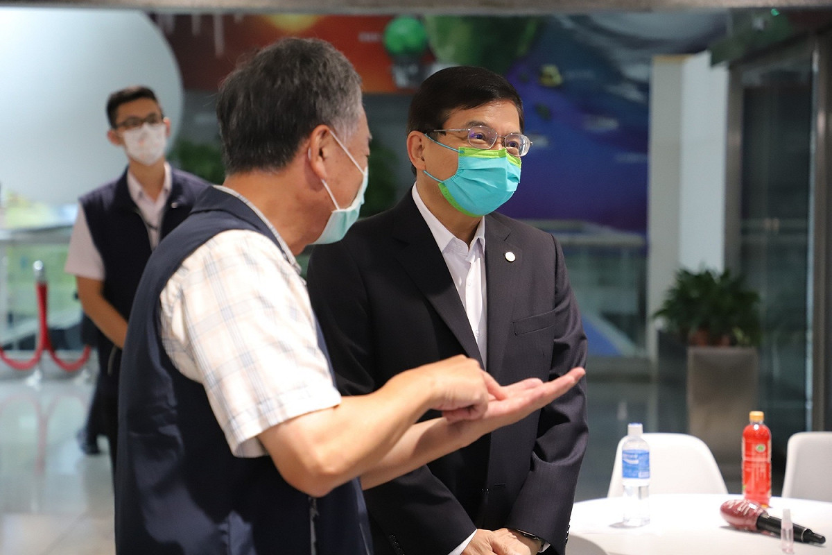 交通部長王國材表示這波水氣剛好可以讓北部水庫解渴。 圖：中央氣象局／提供