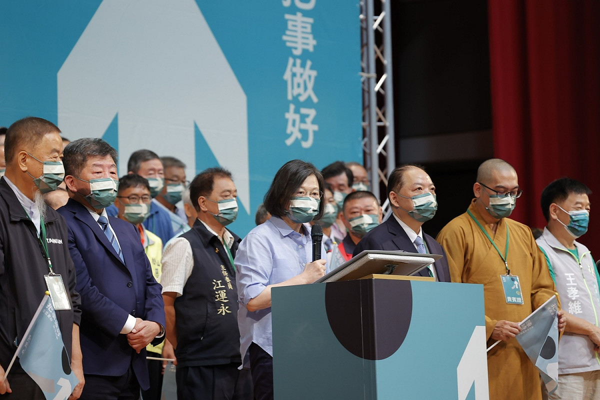 總統蔡英文3日出席陳時中宗教後援會成立大會 圖：民進黨提供