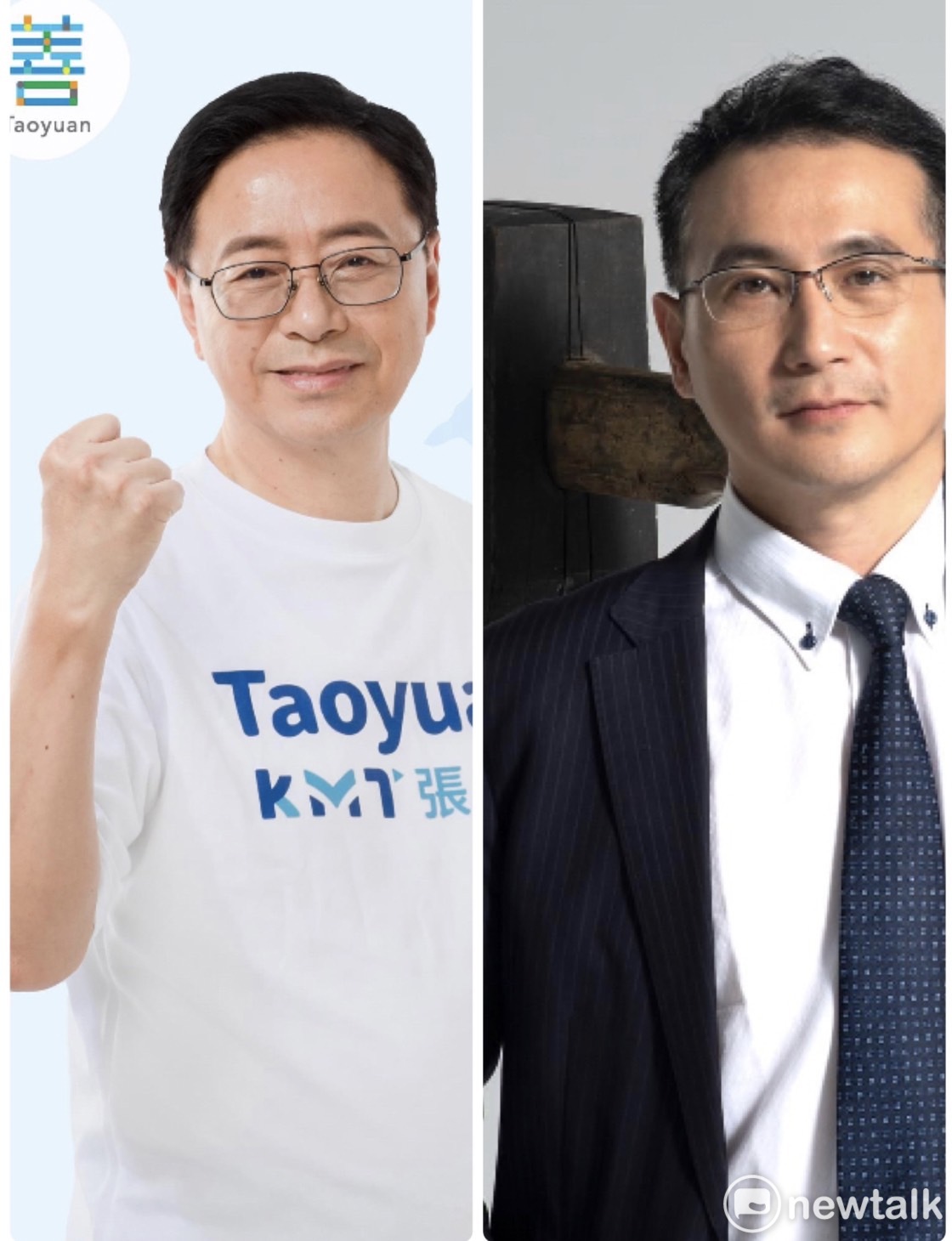鄭運鵬批張善政未有反省之意，呼籲以質疑別人論文的標準公開說明此案。對此，張則回應表示「自己做人光明磊落，沒什麼好檢討的」。 圖：「新頭殼newtalk」合成