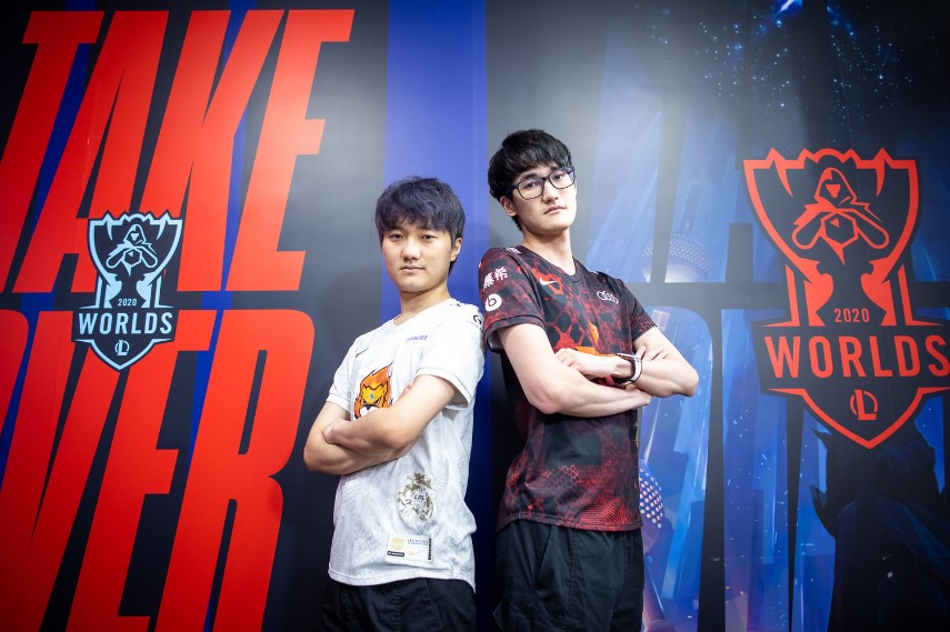 前閃電狼《英雄聯盟》戰隊成員SwordArt(左)、Karsa(右)。 圖：翻攝自LOL Esports flickr