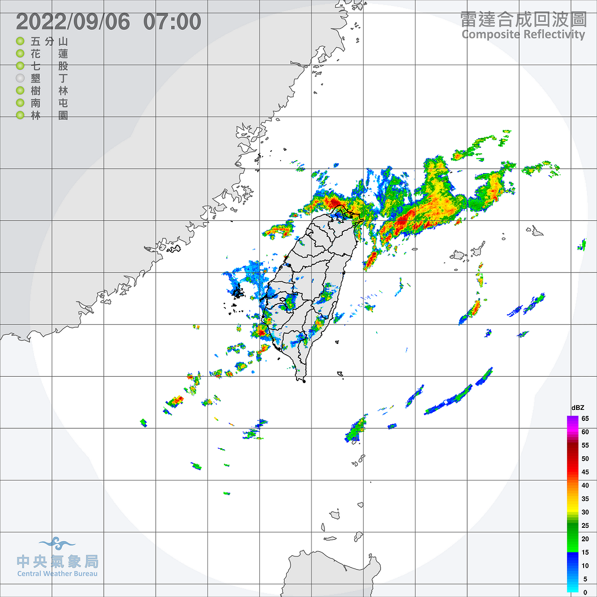 今天開始水氣增加，包括基隆、雙北、高雄與屏東等5縣市，要小心午後對流發展較為劇烈，易有短延時強降雨。 圖：中央氣象局/提供