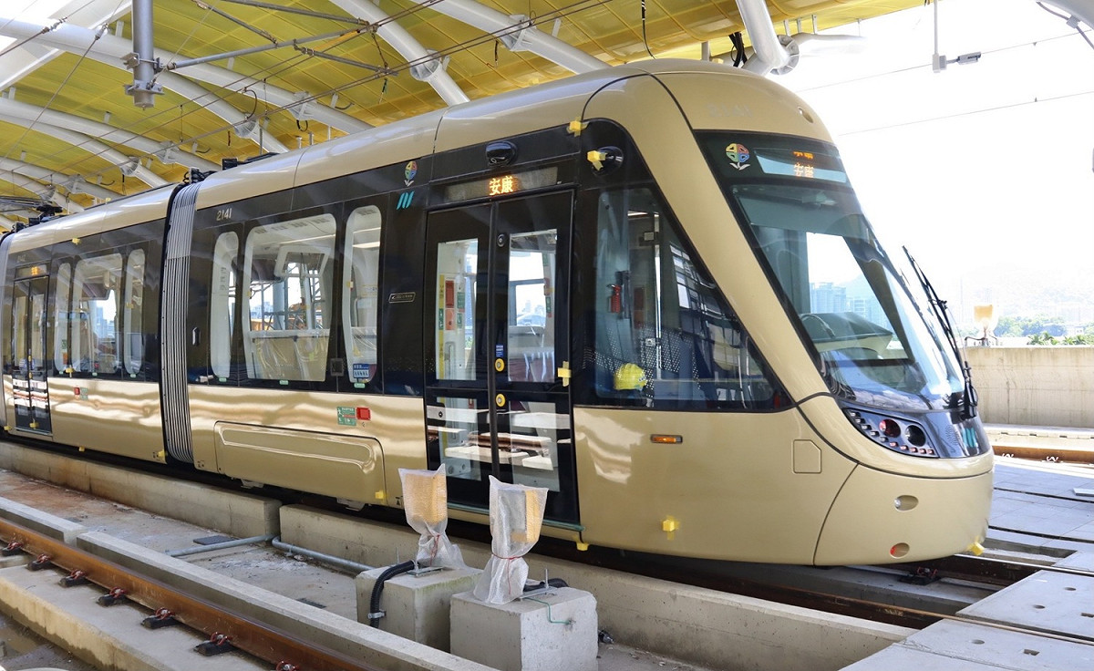 安坑輕軌預計今年底完工啟用， 圖：新北市捷運工程局／提供
