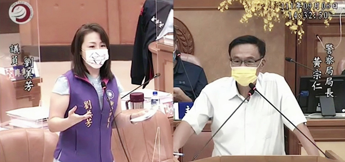 劉美芳認為，當用槍與否成疑慮時，電擊槍也許是近身攻擊時可以考慮的抵禦設備，因此她呼籲新北市警方應多增添電擊槍設備。 圖：劉美芳辦公室提供