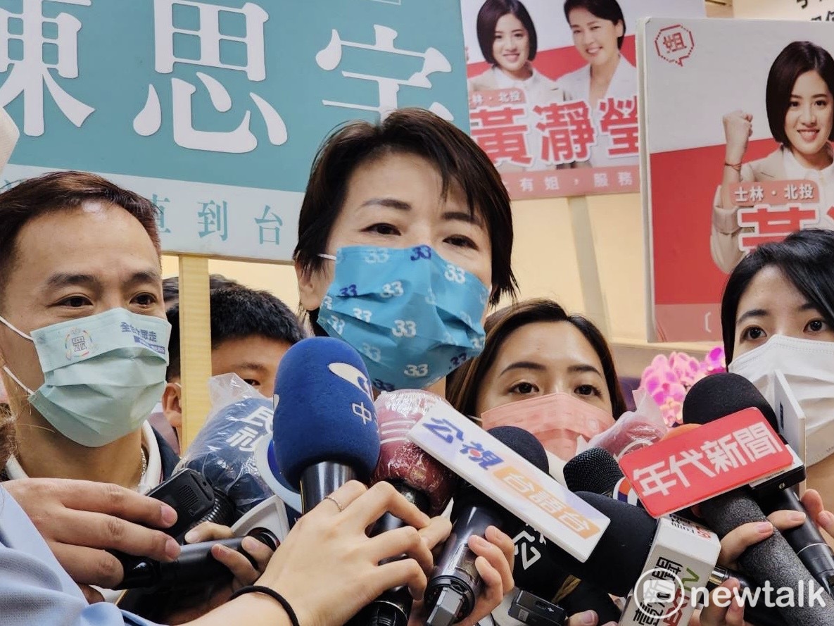 無黨籍台北市長參選人黃珊珊。 圖：周煊惠 / 攝