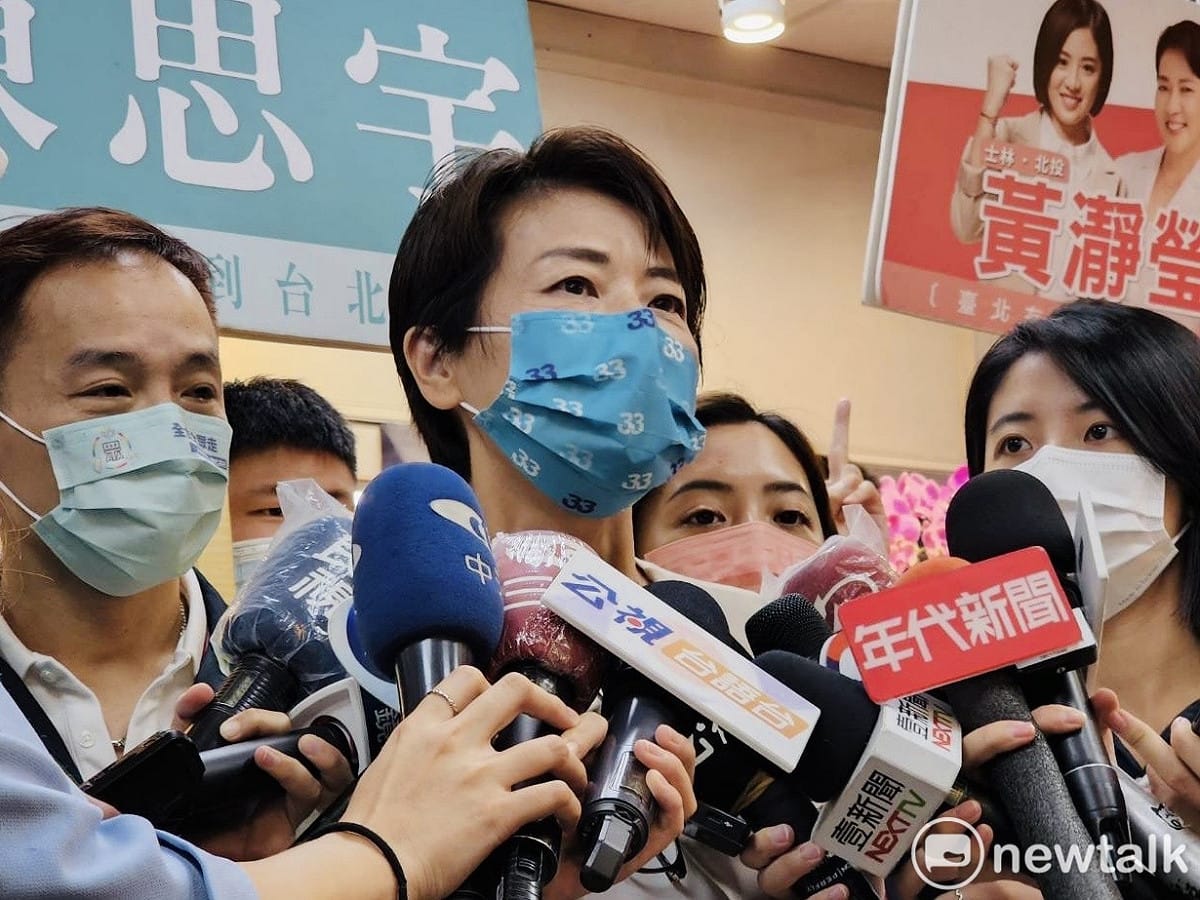 無黨籍台北市長參選人黃珊珊。 圖：周煊惠 / 攝
