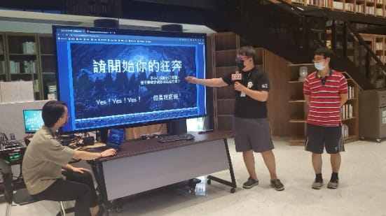 《請開始你的狂奔》團隊展示開發成果。 圖：創夢市集/提供