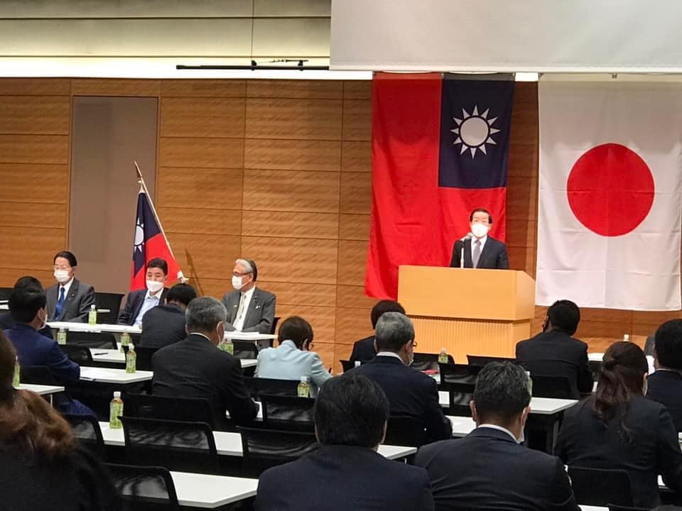駐日代表謝長廷 。 圖：翻攝謝長廷臉書