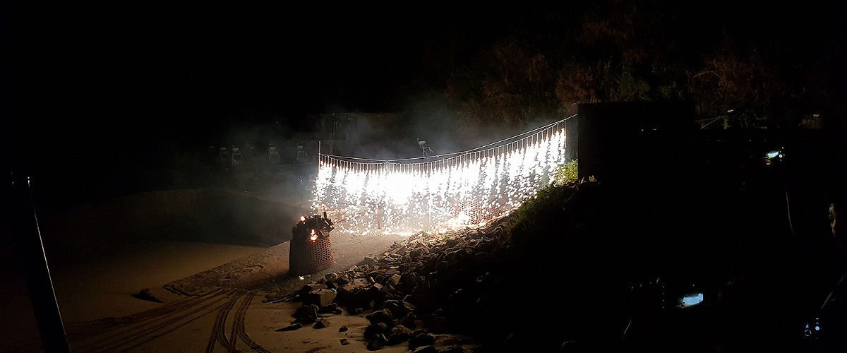 鐵板社區每年舉辦的燒塔活動最具代表性。 圖：取自馬祖國家風景區管理處