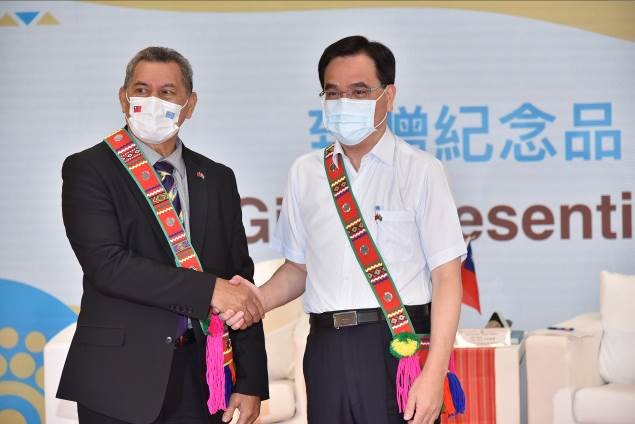 吐瓦魯國拿塔諾總理拜會原民會。 圖：原民會提供