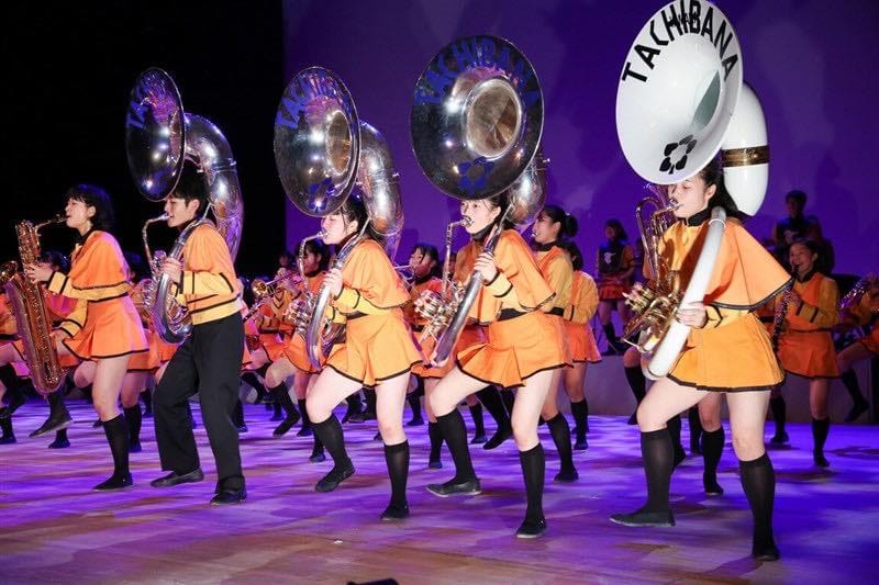 日本「京都橘高校吹奏部（管樂團）」受國慶籌備委員會與文化總會的邀請，今年的10月10日國慶日將來到台北，在國慶典禮上演出。 圖：取自史板明夫俱樂部臉書