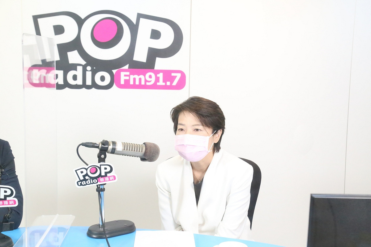 無黨籍台北市長參選人黃珊珊接受《POP撞新聞》專訪。 圖：《POP撞新聞》製作單位 / 提供