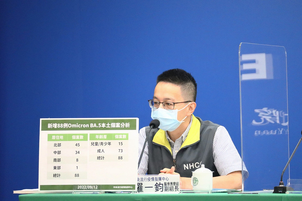 中央流行疫情指揮中心醫療應變組副組長羅一鈞。 圖：中央流行疫情指揮中心/提供
