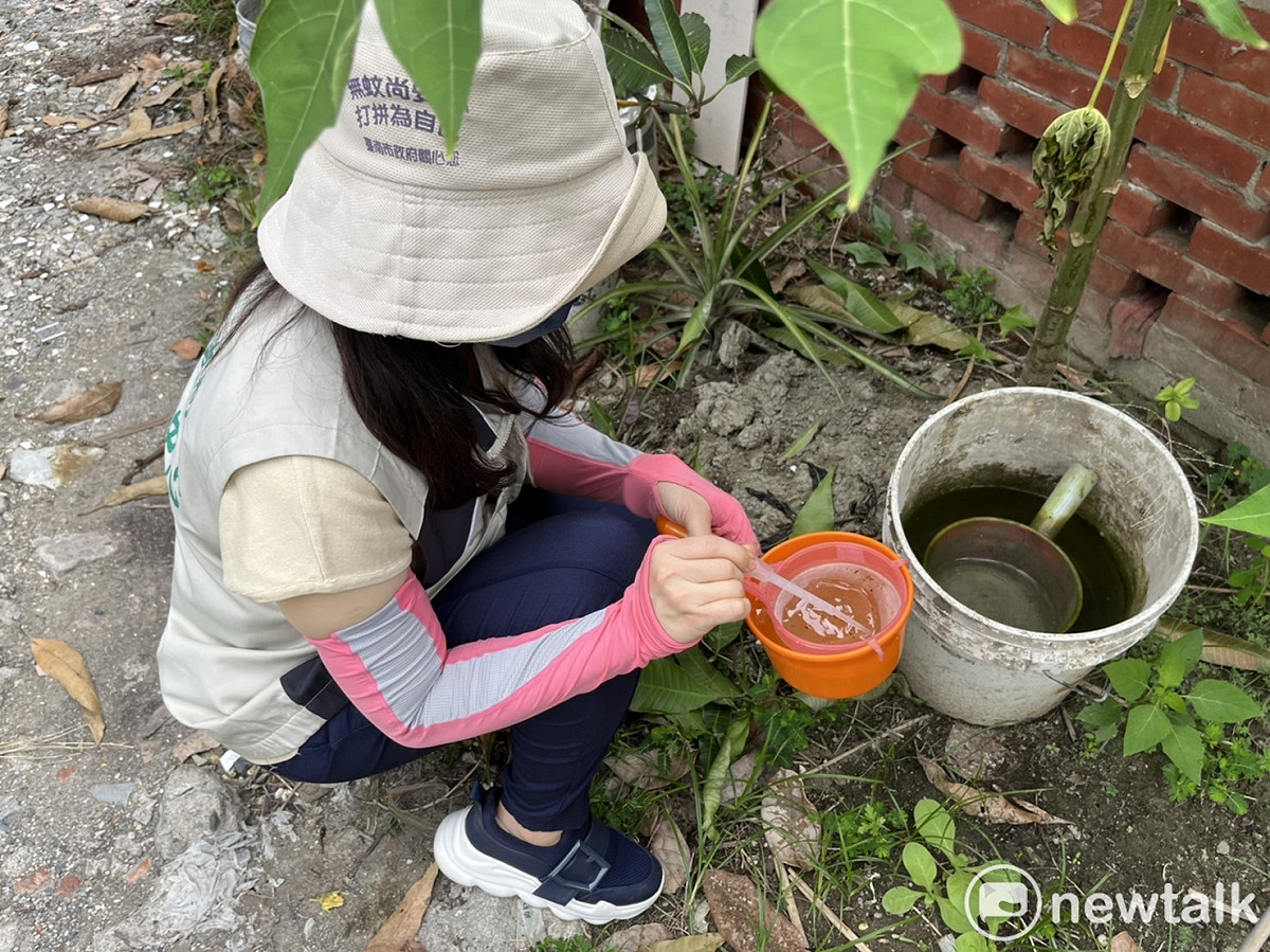 南市衛生局正加強登革熱病媒蚊稽查工作，防範疫情發生。 圖：南市衛生局提供