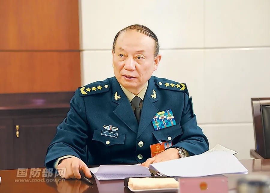 中央中央軍委委員張升民。 圖：翻攝自中國國防部網（資料照）