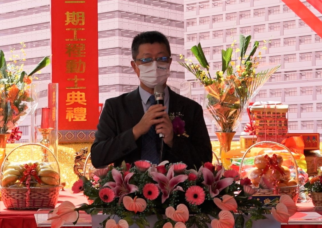 緯創資通元件產品事業群總經理卓竹順致詞。 圖：高雄市經發局提供