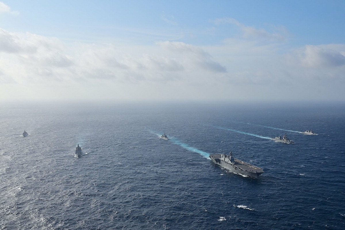 日印「JIMEX 2022」軍演本週(9月11至17日)在孟加拉灣海域進行。 圖：翻攝 Japan Maritime Self-Defense Force推特