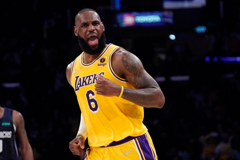 「詹皇」LeBron James。 圖／美聯社／達志影像