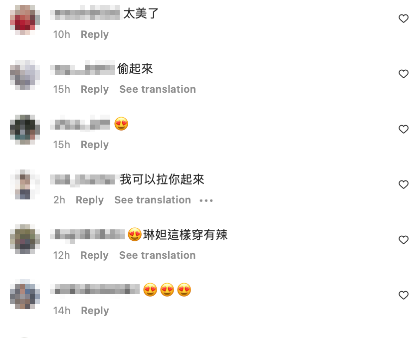 有粉絲也回覆「我可以拉你起來！」 圖：翻攝自琳妲IG
