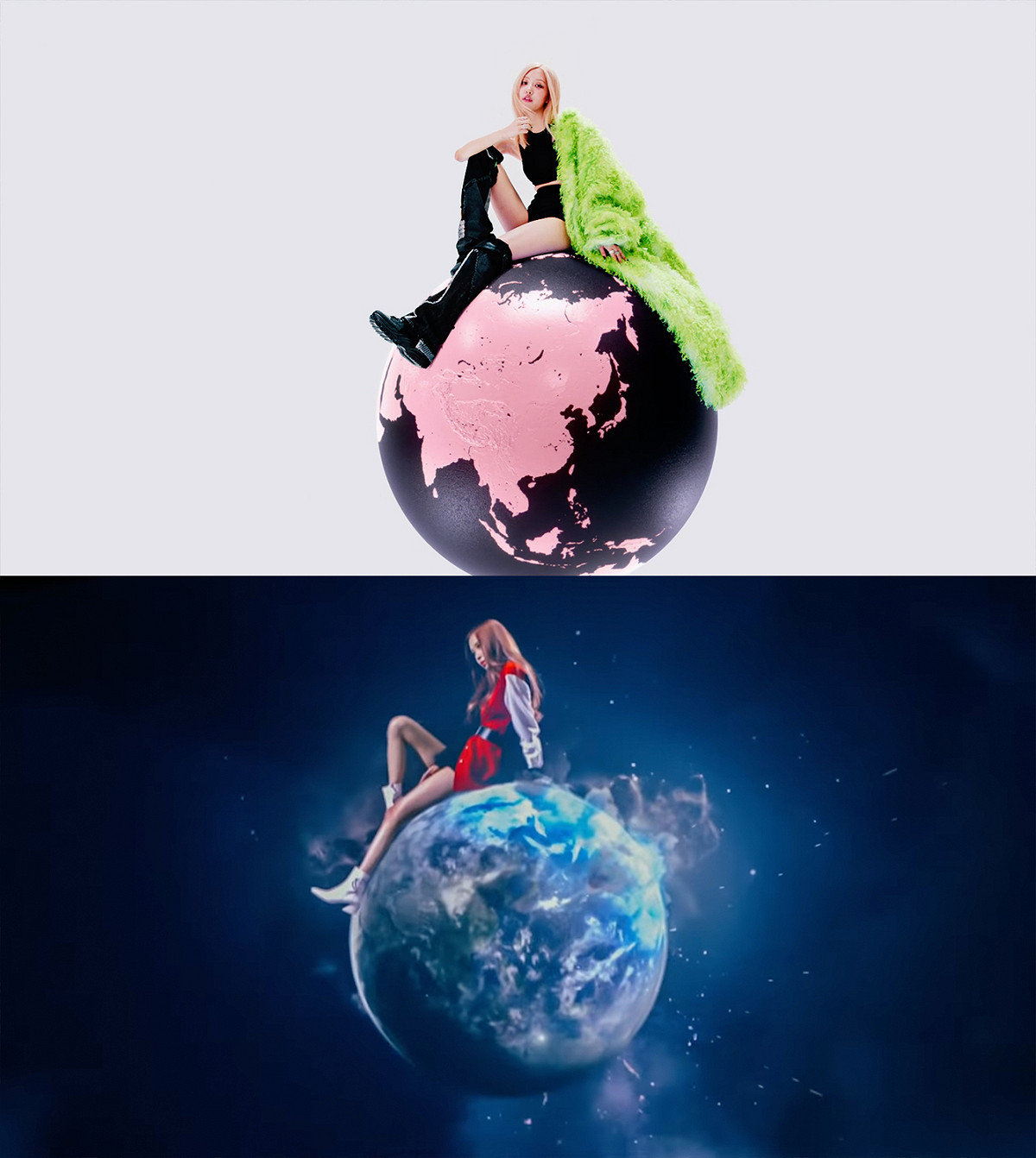 歌曲中成員輪流致敬過往MV橋段。 圖：翻攝自BLACKPINK YT頻道