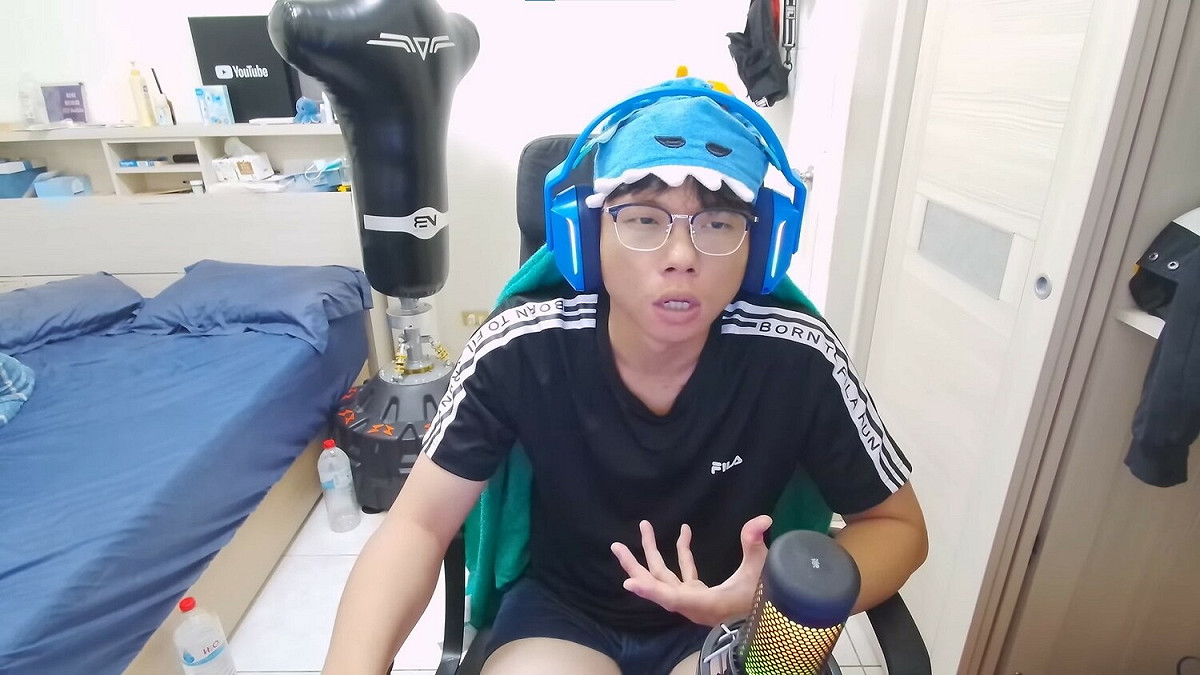 實況主「鴻麟」擅長玩射擊遊戲《Apex英雄》，常在Twitch進行實況，YouTube頻道也有近50萬訂閱。 圖：翻攝自YouTube/賴鴻麟