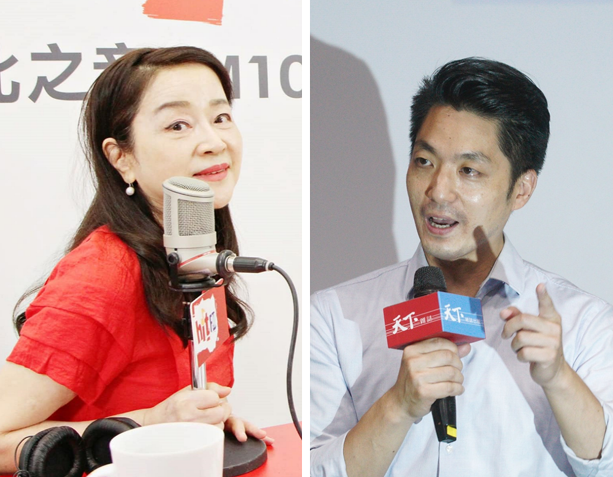 資深媒體人周玉蔻槓上國民黨台北市長參選人蔣萬安。( 新頭殼合成) 圖: 翻攝自簡秀枝臉書 / 張良一攝（資料照）