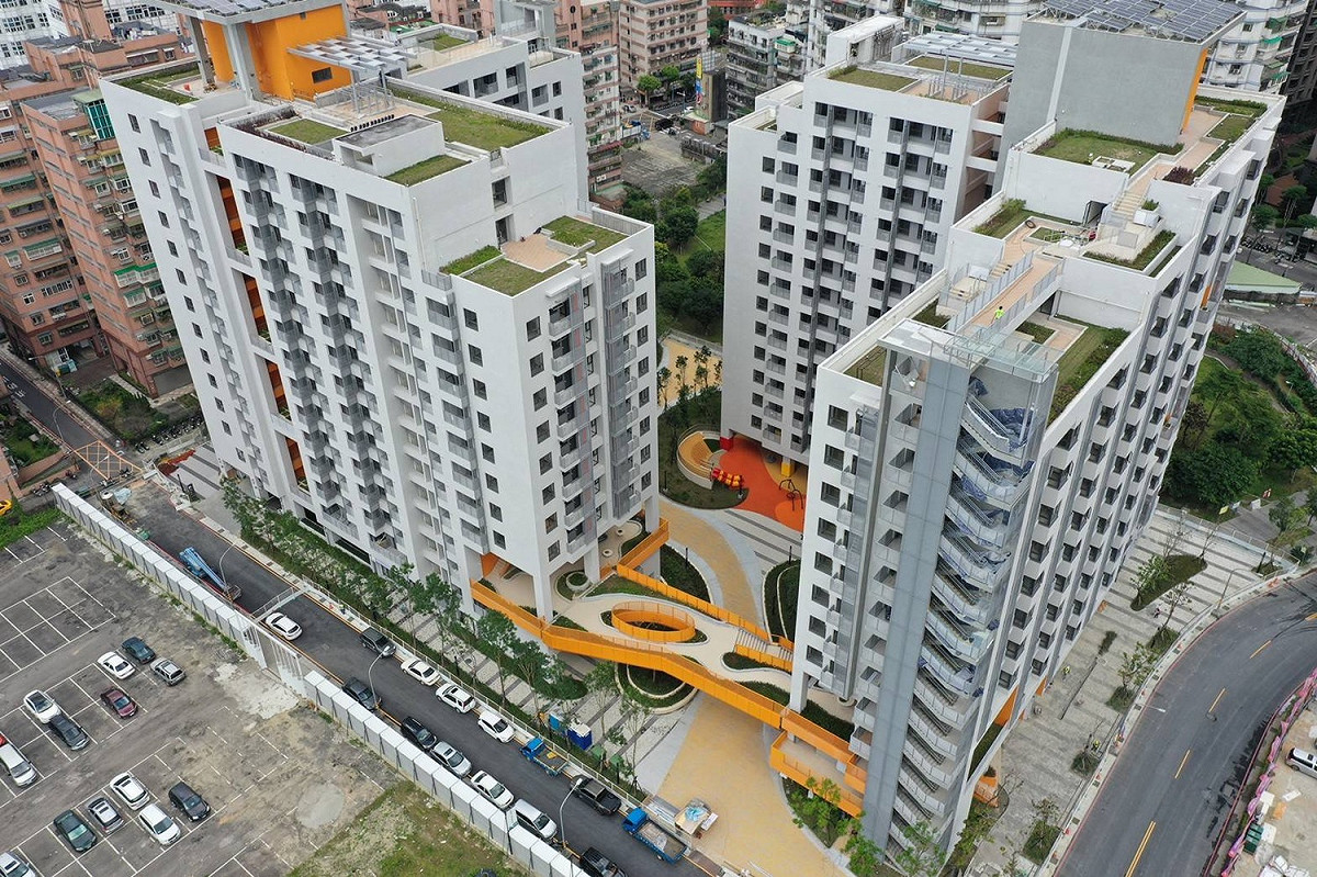 六月招租並於九月開始入住的土城員和社會住宅。 圖：新北市城鄉局提供(資料照)