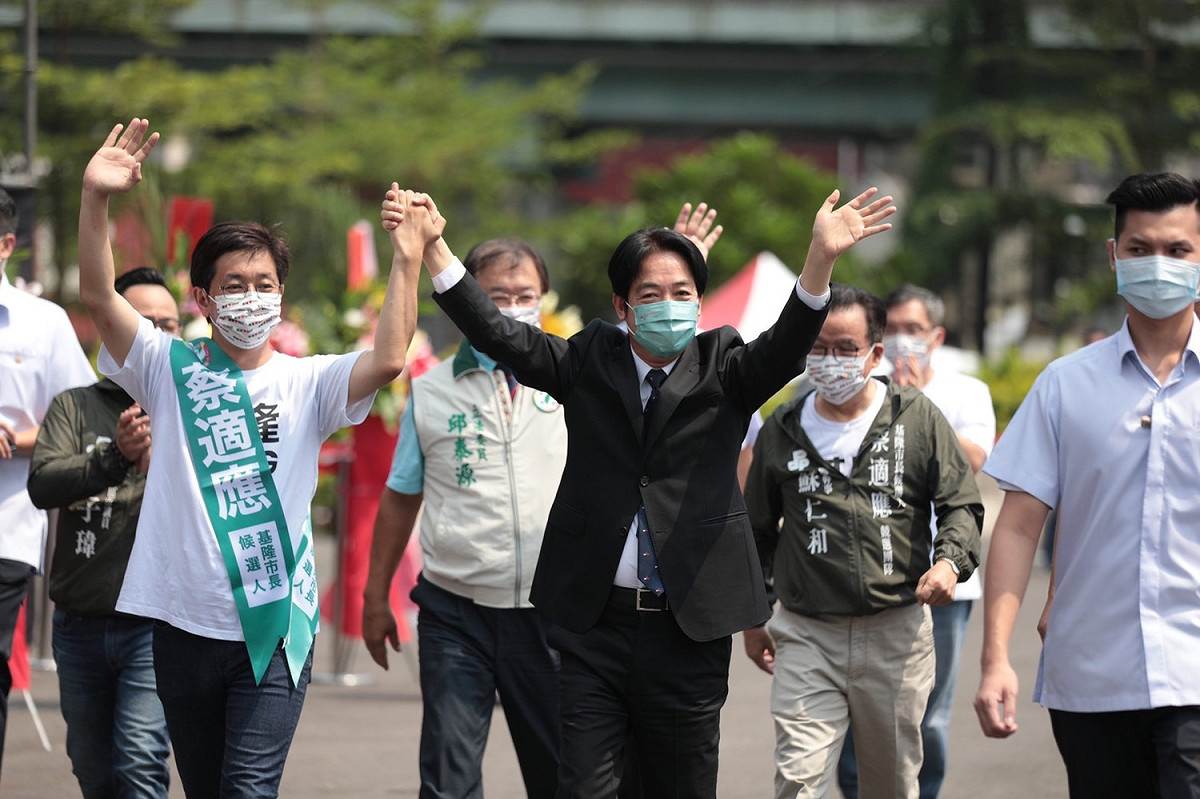 副總統賴清德站台助選。 圖：民進黨提供