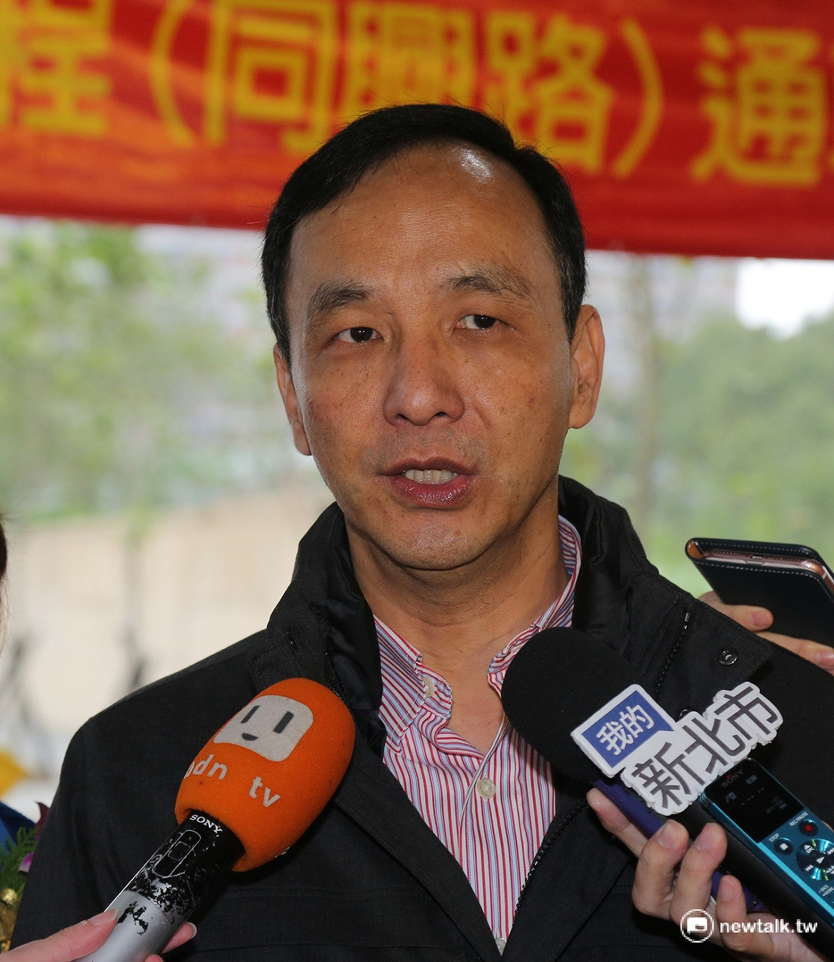 新北市長朱立倫15日表示，希望未來選出的黨主席能夠團結整個黨，領導整個黨跟民意越來越靠近。 圖：陳冠廷/攝