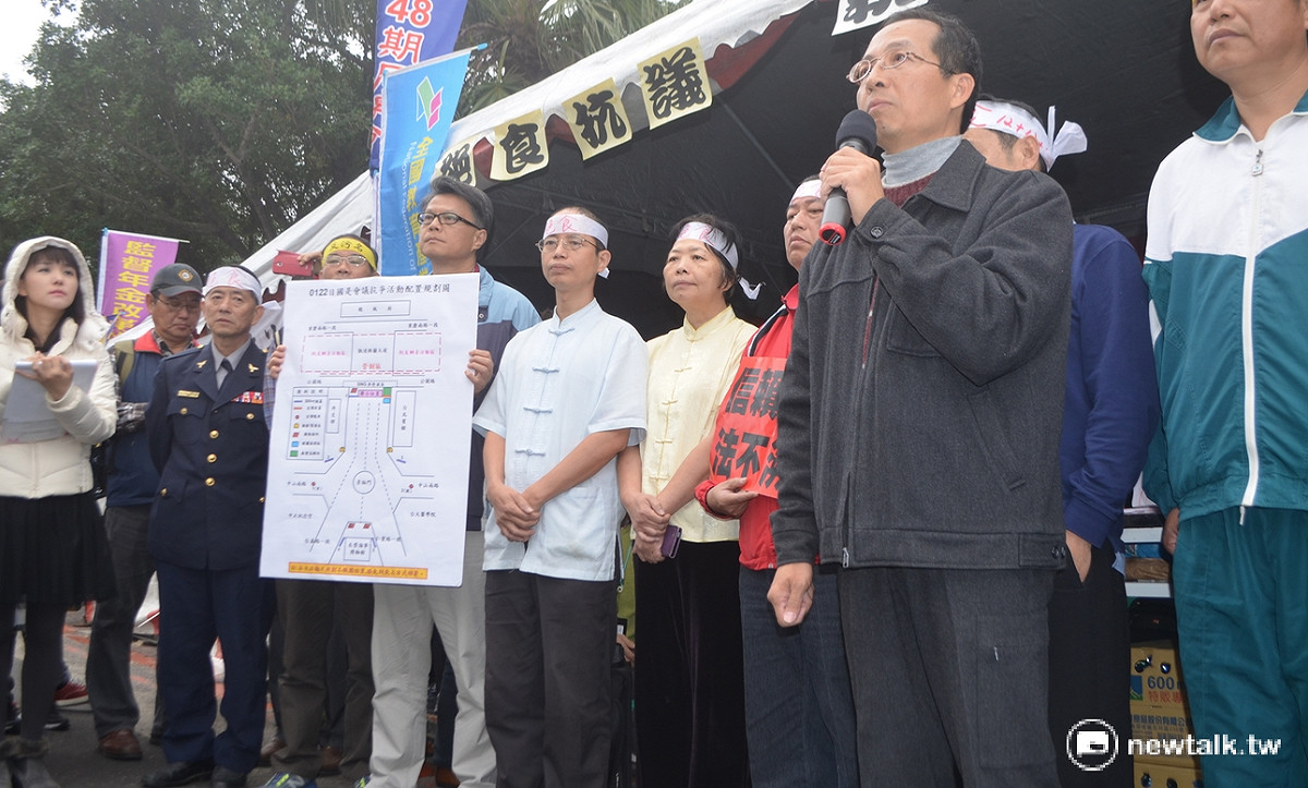 監金盟召集人黃耀南透露，不只是凱道周邊路權，聯盟也申請了「零星地點」進行集會遊行，但因活動隱匿性不便事先透露。 圖：柯昱安/攝