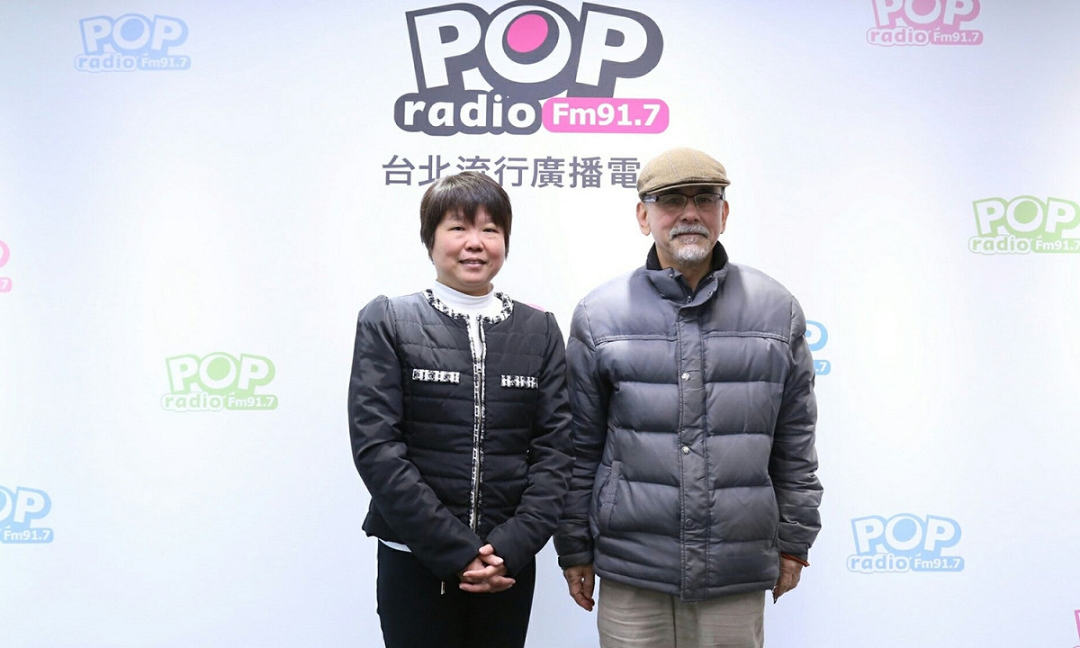民進黨前立委林濁水2日接受Pop Radio節目主持人黃光芹訪問。 圖：Pop Radio提供
