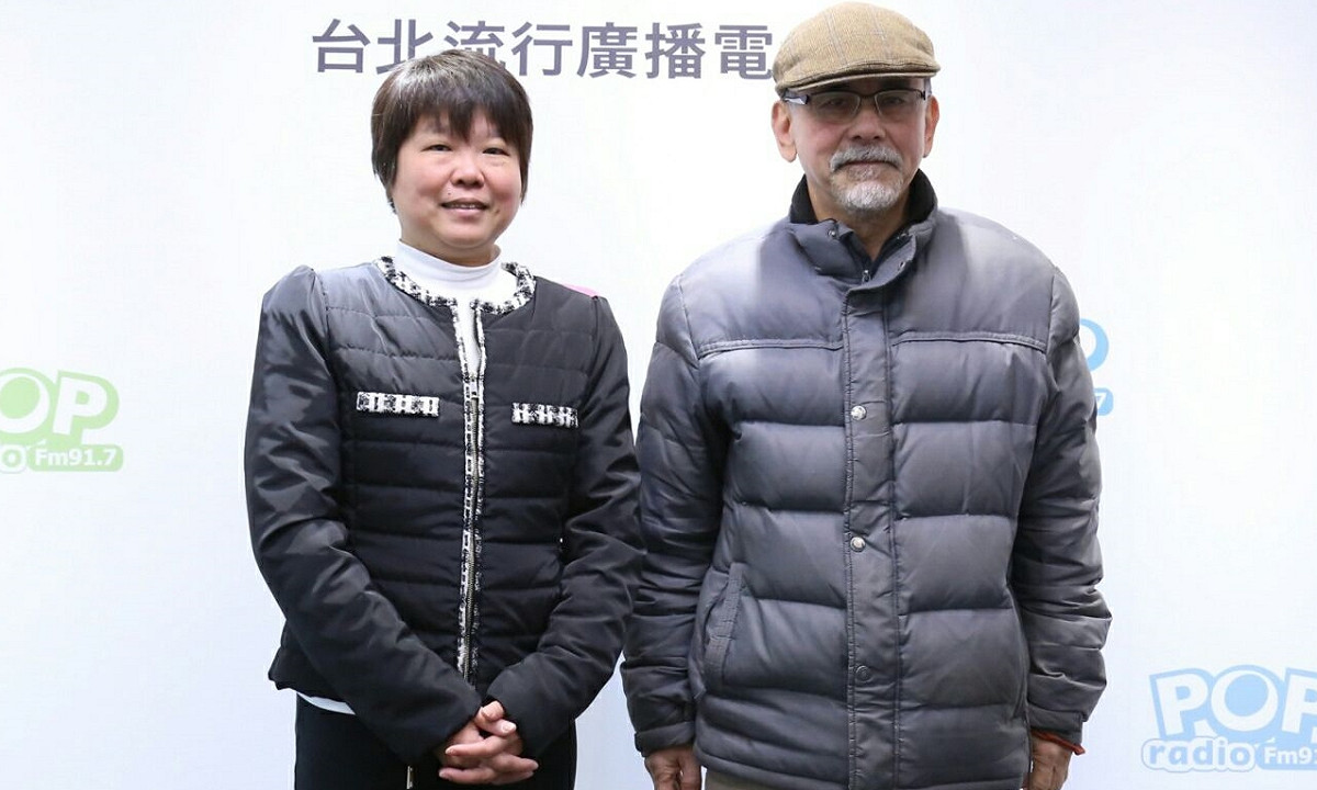 前民進黨立委林濁水2日接受Pop Radio電台節目主持人黃光芹訪問。 圖：Pop Radio提供