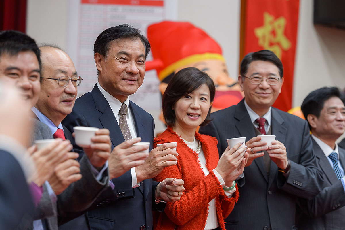 春節假期結束，立法院長蘇嘉全2日主持新春團拜。 圖：立法院提供