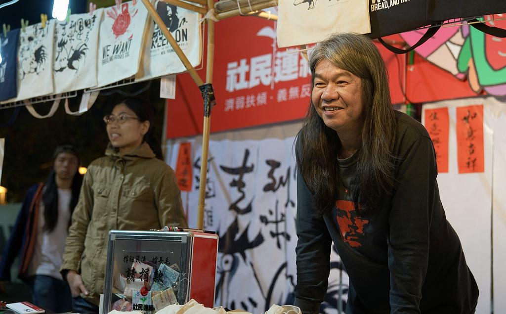 香港泛民主派議員「長毛」梁國雄，8日宣布計畫參選香港特首。 圖：翻攝自梁國雄臉書。