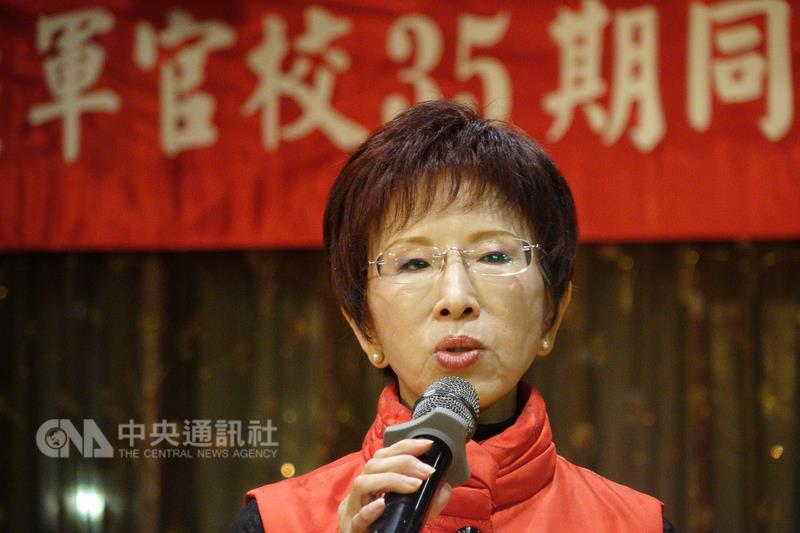 國民黨主席洪秀柱8日晚間表示，民進黨完全執政、完全追殺，要把國民黨打趴在地上。  圖：中央社
