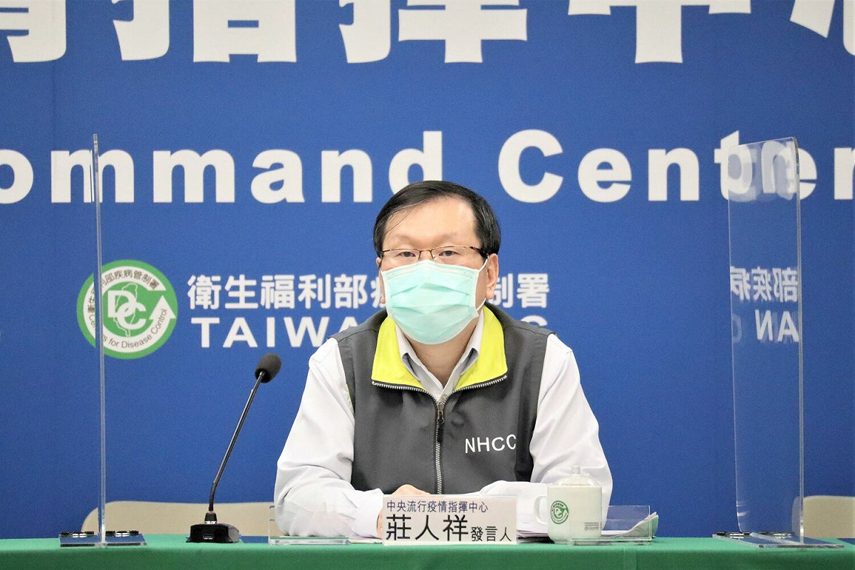 中央流行疫情指揮中心發言人莊人祥。 圖：中央流行疫情指揮中心/提供