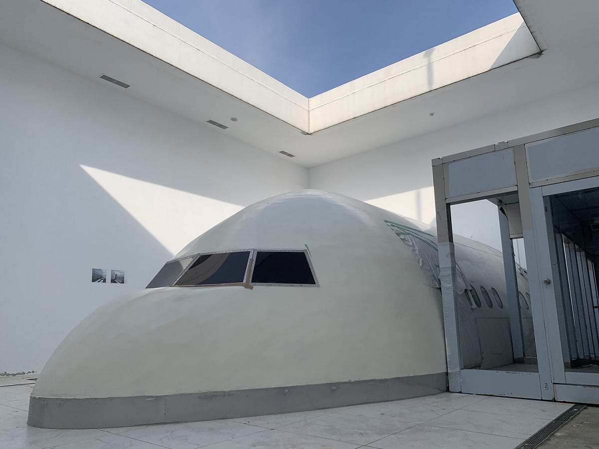 台中中央公園將引進實體737客機機艙作為體驗展區。 台中市政府／提供