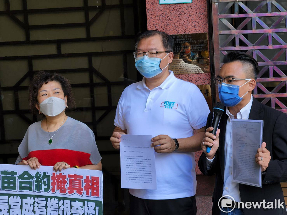 國民黨團立委赴台北地檢署，告發陳時中瀆職。 圖：黃建豪/攝