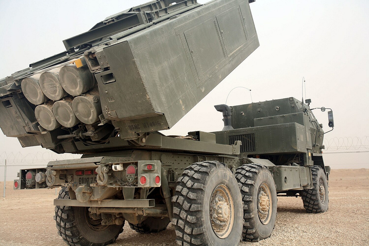 海馬斯多管火箭系統（HIMARS）一次可填充６枚飛彈。(示意圖) 圖：翻攝自維基百科（資料照）