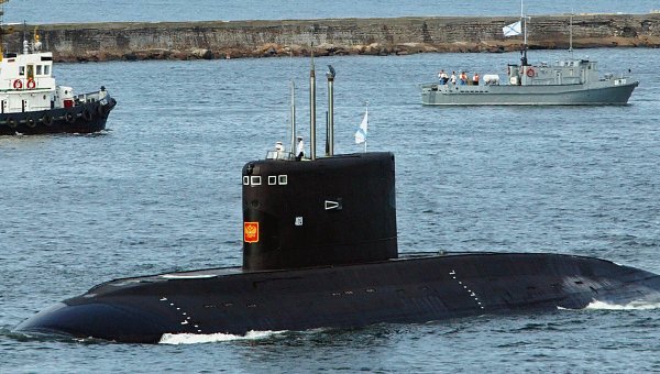 俄羅斯海軍「基洛級」(Kilo-class)潛艦。 圖：翻攝RIA Novosti(資料照片)