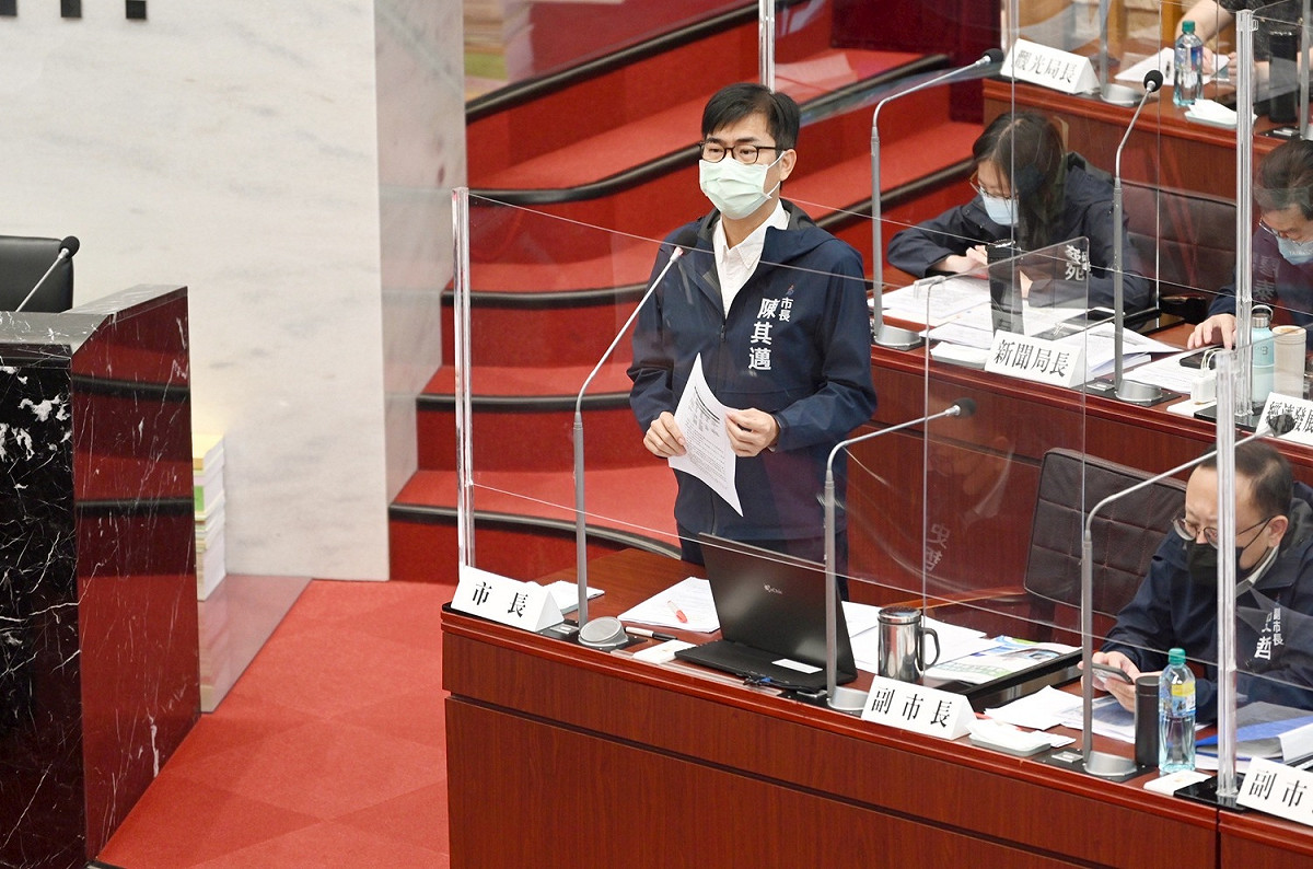 陳其邁表示會善盡地主之誼接待蓬佩奧。 圖：高雄市政府提供（資料 照）