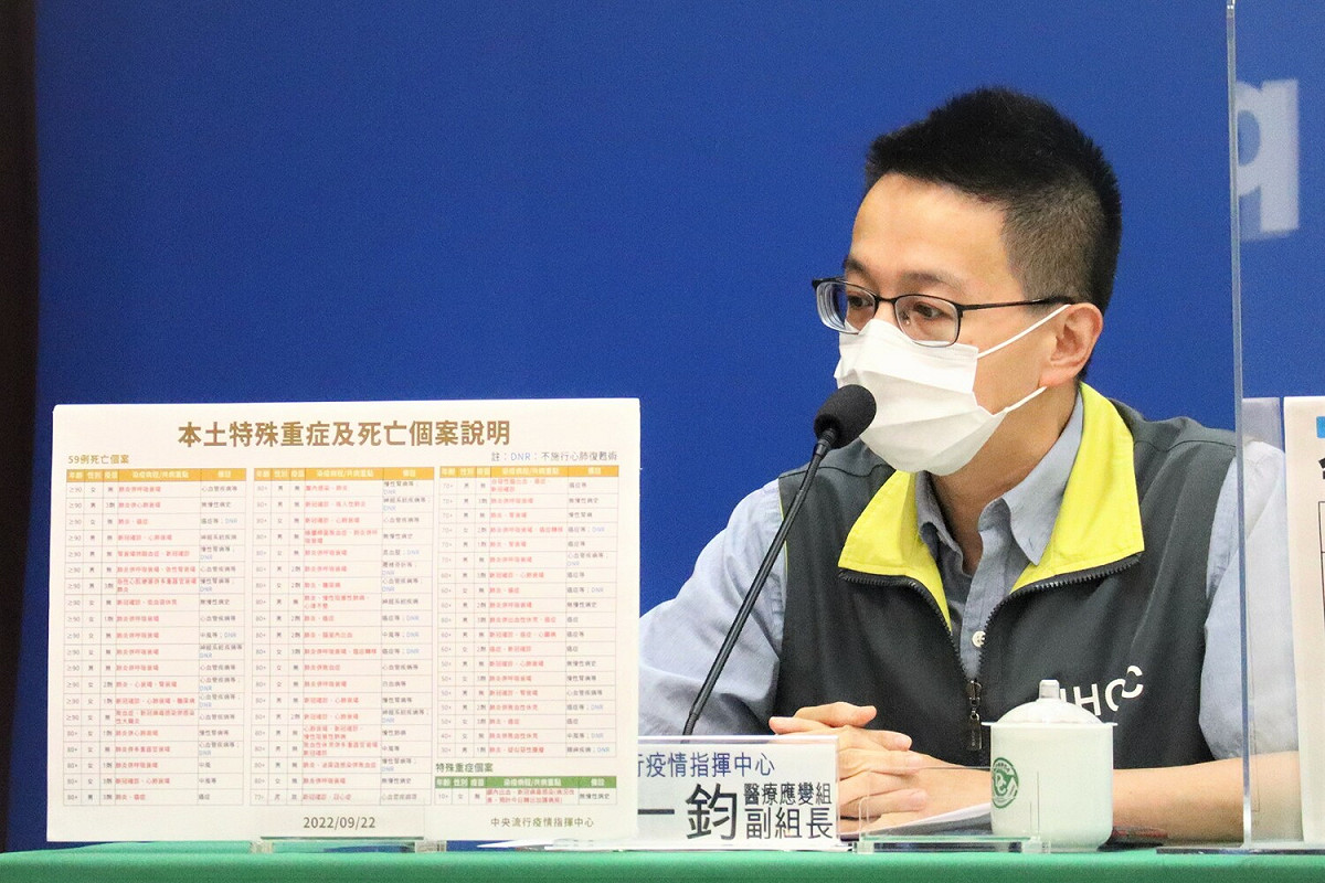 中央流行疫情指揮中心醫療應變組副組長羅一鈞。 圖：中央流行疫情指揮中心／提供