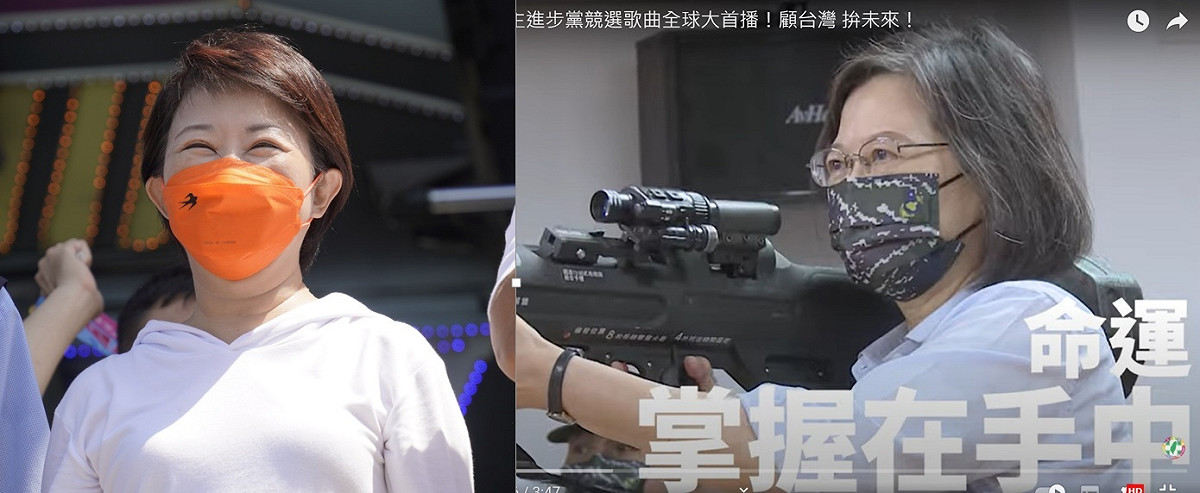 無懼綠營大軍壓境，台中市長盧秀燕說市民就是她的最大咖。 民進黨、盧秀燕競選總部/提供 新頭殼合成