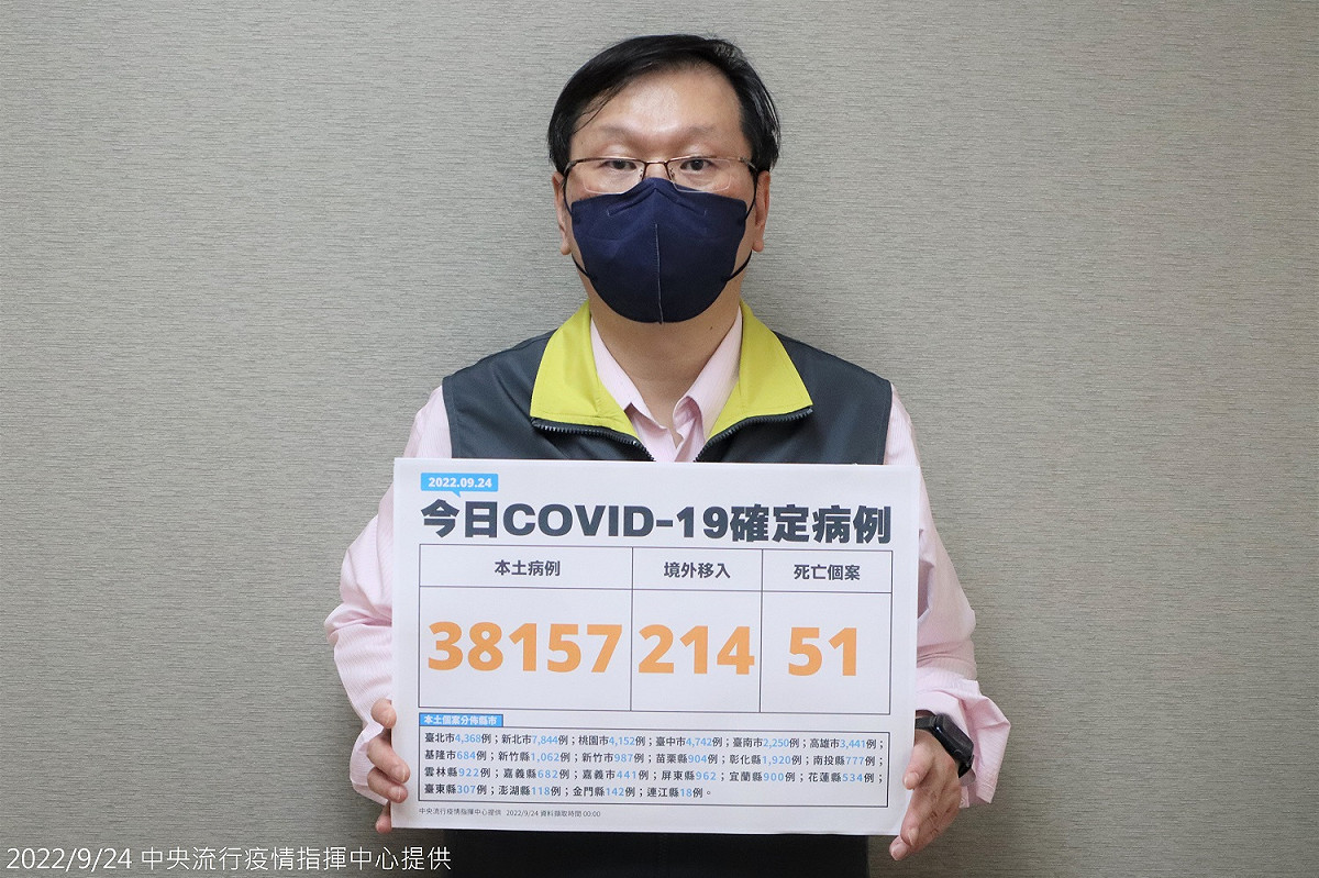 中央流行疫情指揮中心發言人莊人祥。 圖：中央流行疫情指揮中心／提供