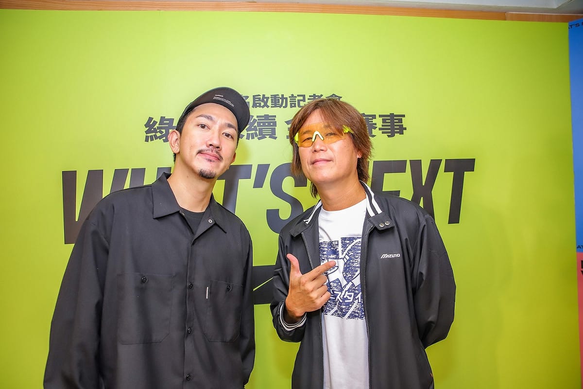 董事長樂團主唱吉董（右）設立全馬PB破4的目標。 圖：新北市體育處提供