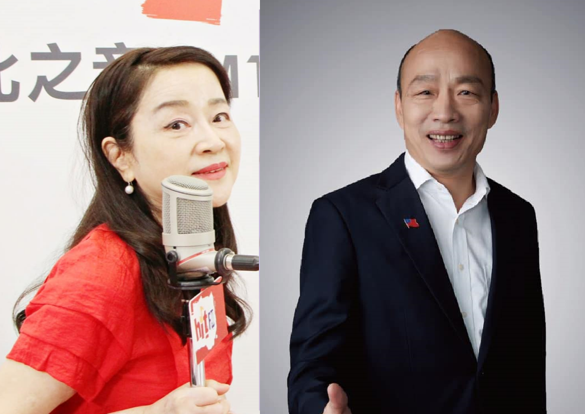資深媒體人周玉蔻和前高雄市長韓國瑜。( 新頭殼合成) 圖: 翻攝自簡秀枝臉書 / 韓國瑜臉書