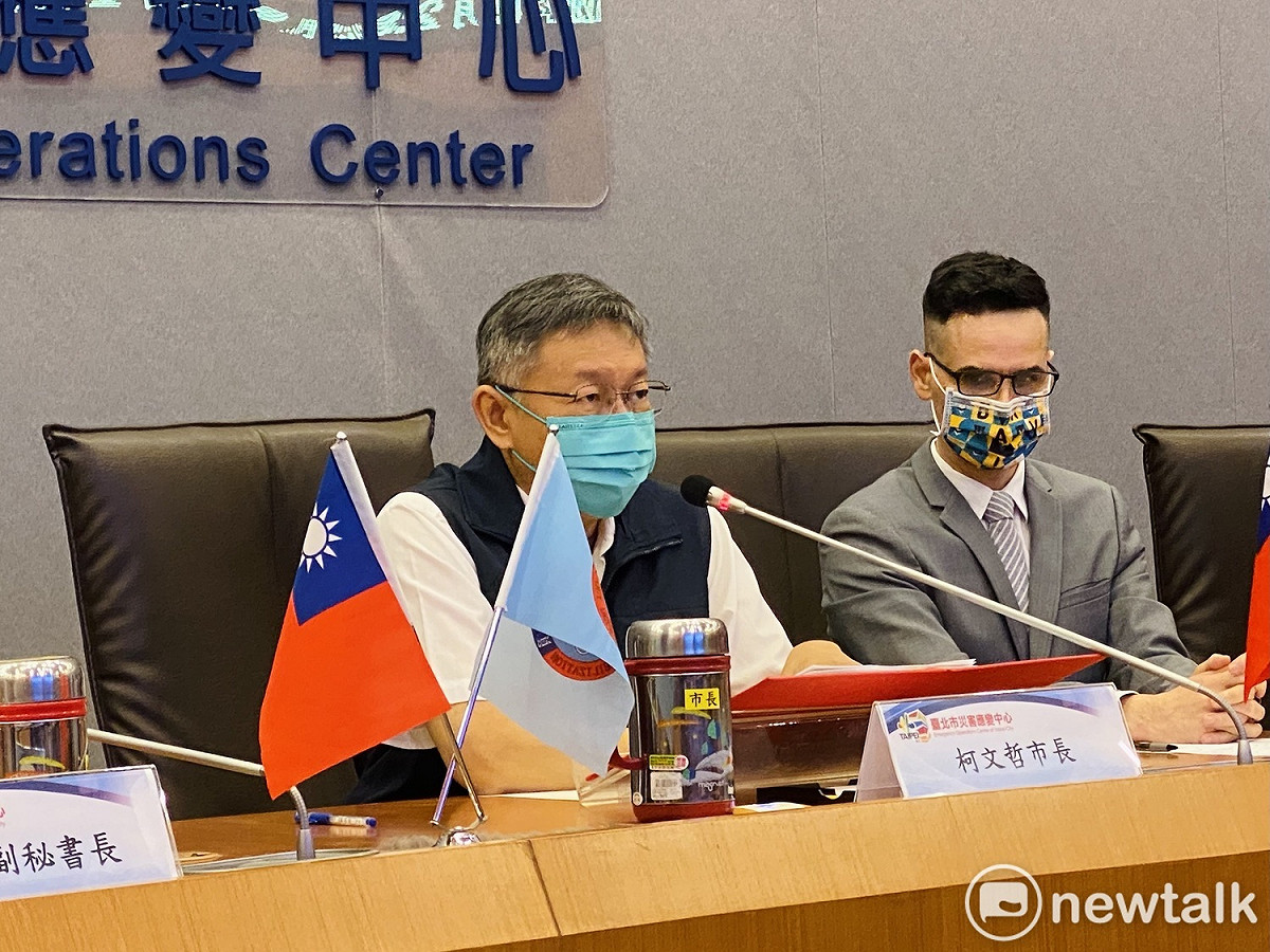 台北市長柯文哲 （左）。 圖：周煊惠 / 攝