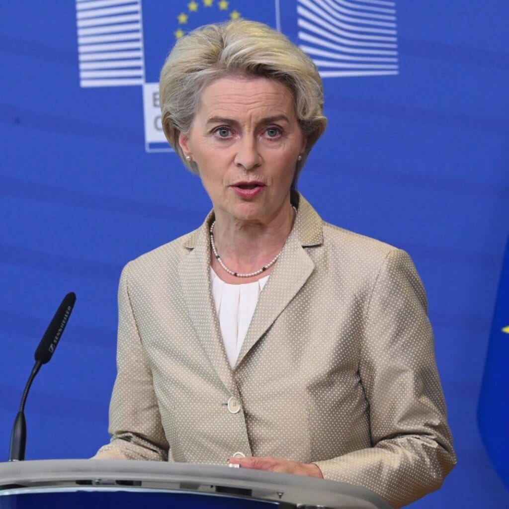 歐盟執委會主席馮德萊恩馮德萊恩（Ursula von der Leyen）。 圖：翻攝馮德萊恩 推特（資料照）