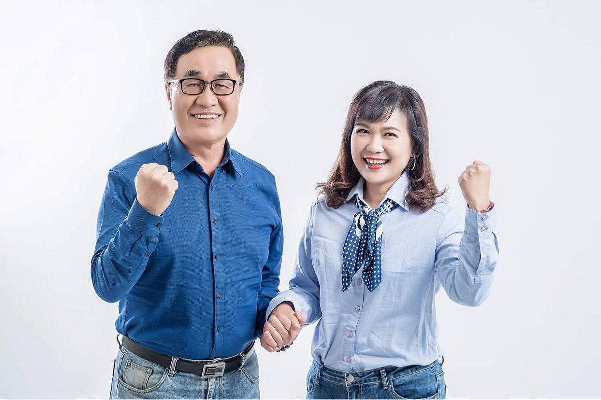 李四川重返高雄第一站幫陳若翠輔選。 圖：陳若翠競選總部提供