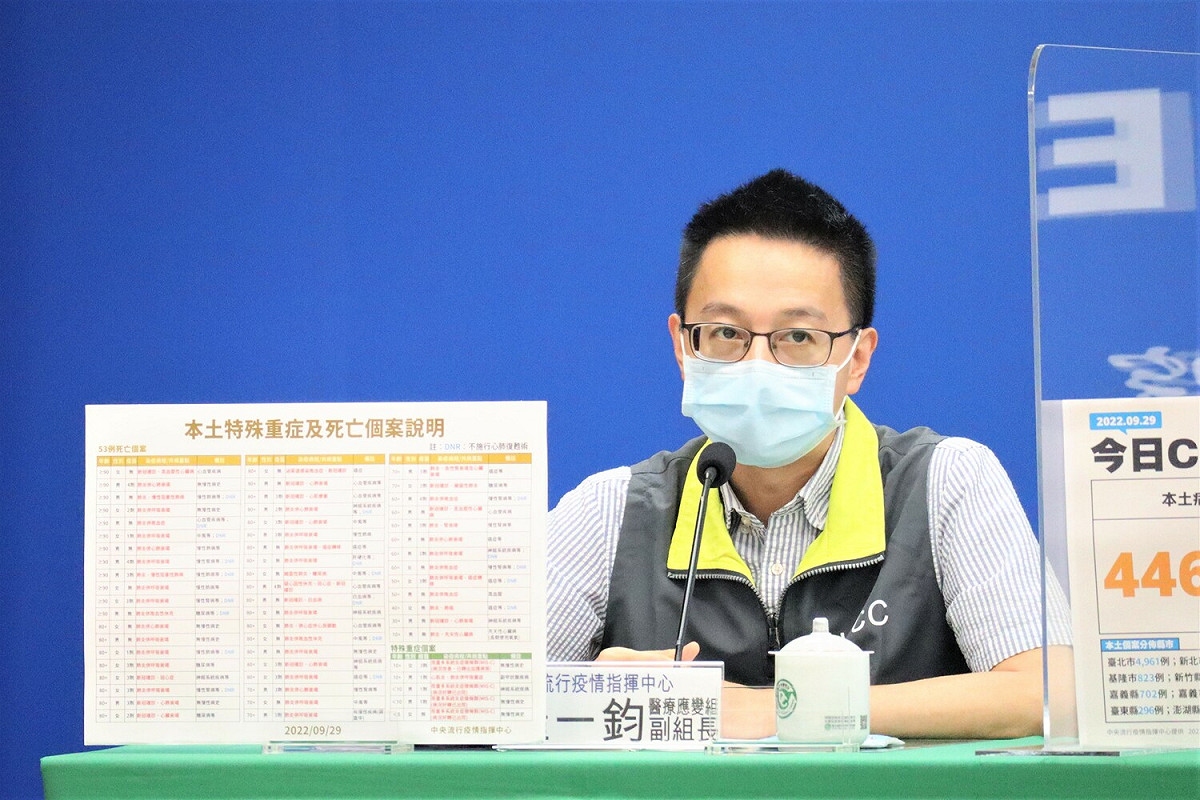 中央流行疫情指揮中心醫療應變組副組長羅一鈞。 圖：中央流行疫情指揮中心／提供