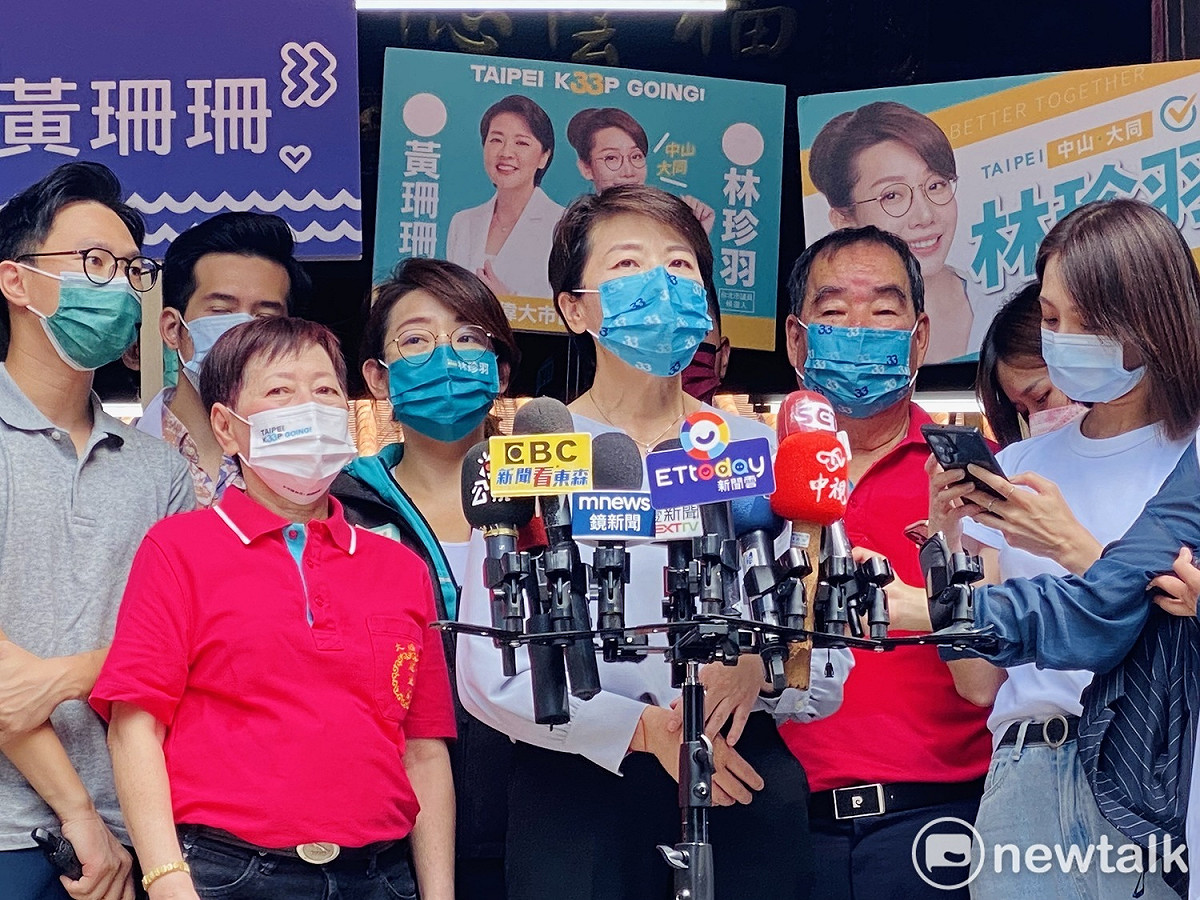 無黨籍台北市長參選人黃珊珊。 圖：周煊惠 / 攝